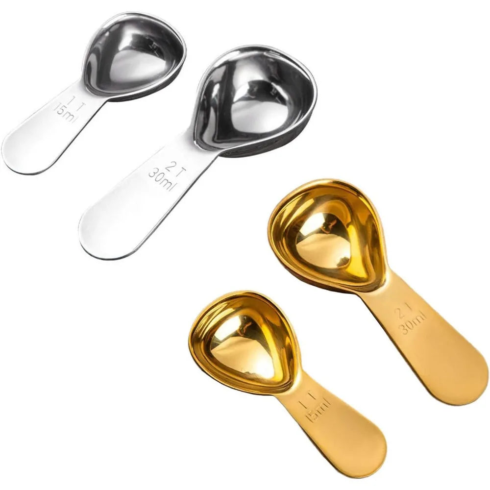 Stainless Steel Coffee Scoop, Coffee Scoops Short Handle, Tablespoon Measuring Spoons, for Coffee, Tea, Sugar, Kitchen Tool