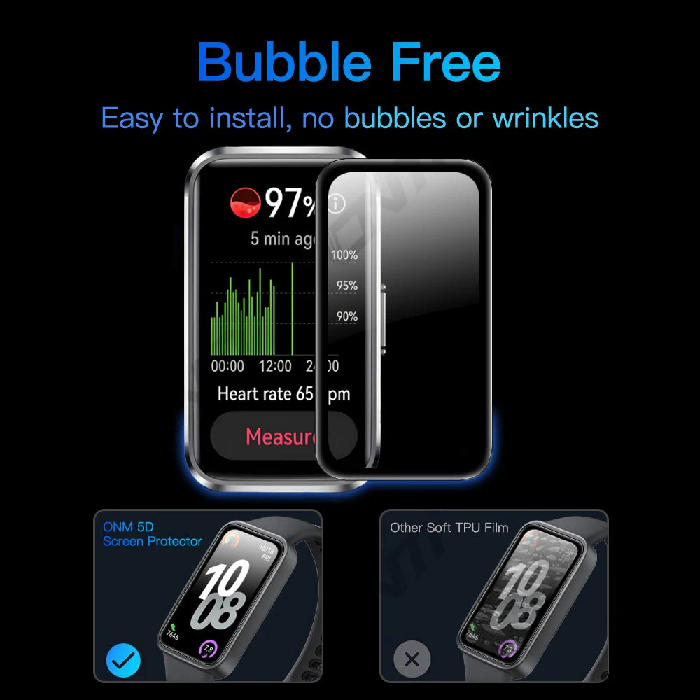 Screen Protector for Huawei Band 10 HD Anti-scratch Full Coverage Protective Film Screen Protector Accessories (Not Glass)