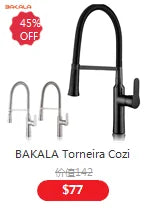 BAKALA Basin Faucet Modern Bathroom Mixer Tap Black/Gold Wash basin Faucet Single Handle Hot and Cold Waterfall Faucet
