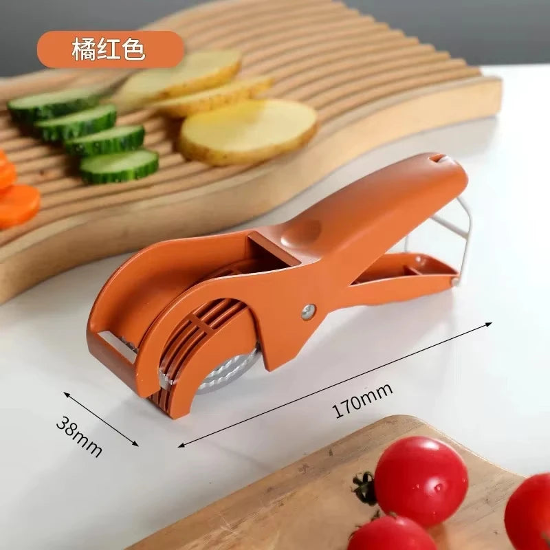 1Pc Kitchen Tools Stainless Steel Vegetable and Fruit Slicer Multi Functional Salad Slicer Kitchen Accessories