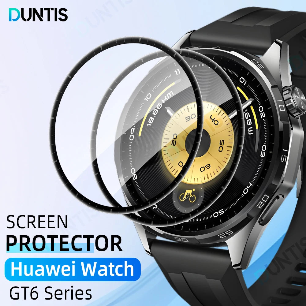 Screen Protector for Huawei Watch GT 6 Pro 46mm 3D Curved Screen Protector Ultra-HD Full Coverage Protective Film Accessories