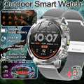 2026 New Military Smart Watch 1000Mah Battery Fitness Tracking 10ATM Waterproof Tactics Sport Flashlight call Bracelet For Men