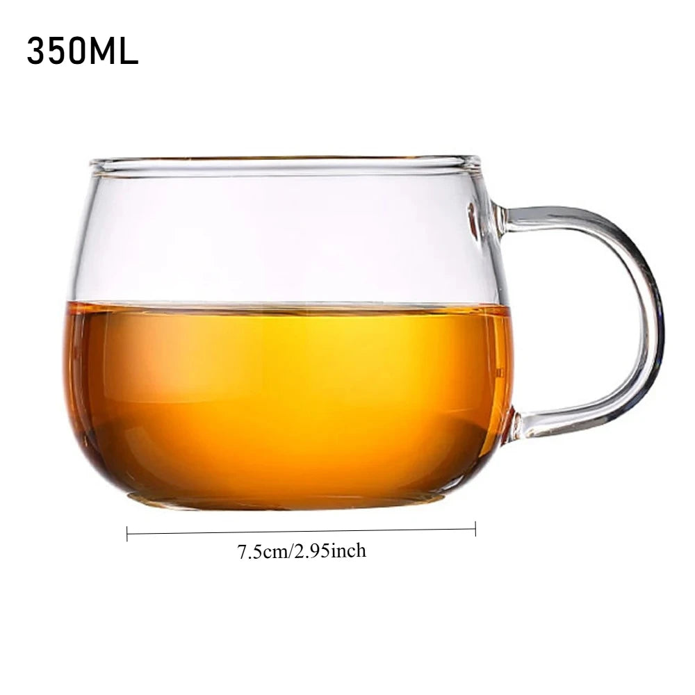 1000ML Glass Teapot with Removable Filter Stovetop Safe Heat Resistant Clear Tea Maker Water Kettle for Loose Leaf Blooming Tea