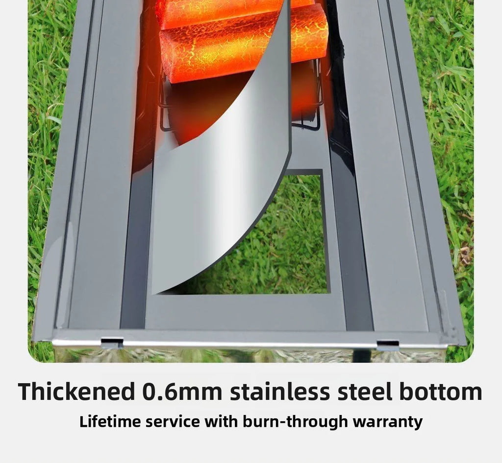 Large Portable Outdoor BBQ Grill Charcoal Grill Cooking Tool for Camping Picnic Garden Home Use Easy to Clean Easy to Carry