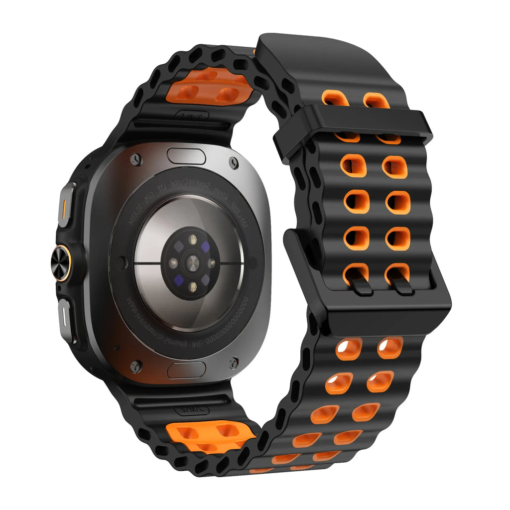 Ocean Silicone Strap for Samsung Galaxy Watch Ultra 47mm Sports Breathable Bracelet Wristband For Galaxy Watch Ultra 47mm Correa