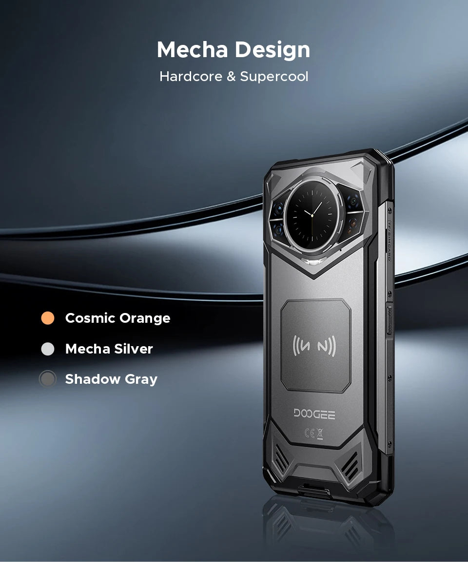 DOOGEE S200 VIP Edition Rugged Phone 6.72" 120Hz Display Telephone Portable 48GB+256GB 10100mAh 100MP Smartphone 5G Android 16