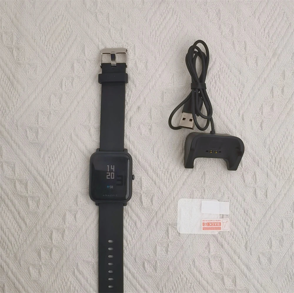 Amazfit Bip Smart Watch Bluetooth GPS Sports Watch For Men For Women Heart Rate IP68 Waterproof No Box 85-95 New Exhibit Watches