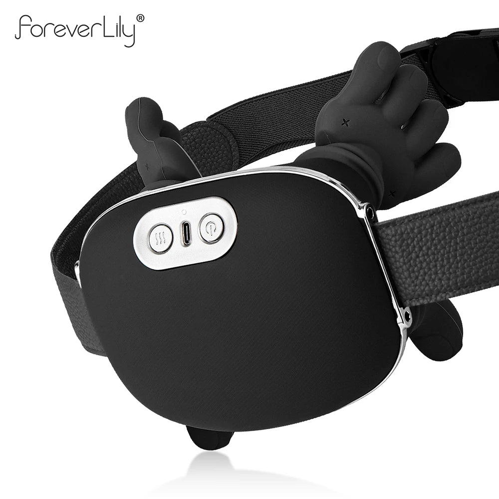 Black 4D Bionic Finger Neck Shoulder Massager Trapezius Neck Cervical Kneading Massage Shawl Brushless Motor Neck masajeador