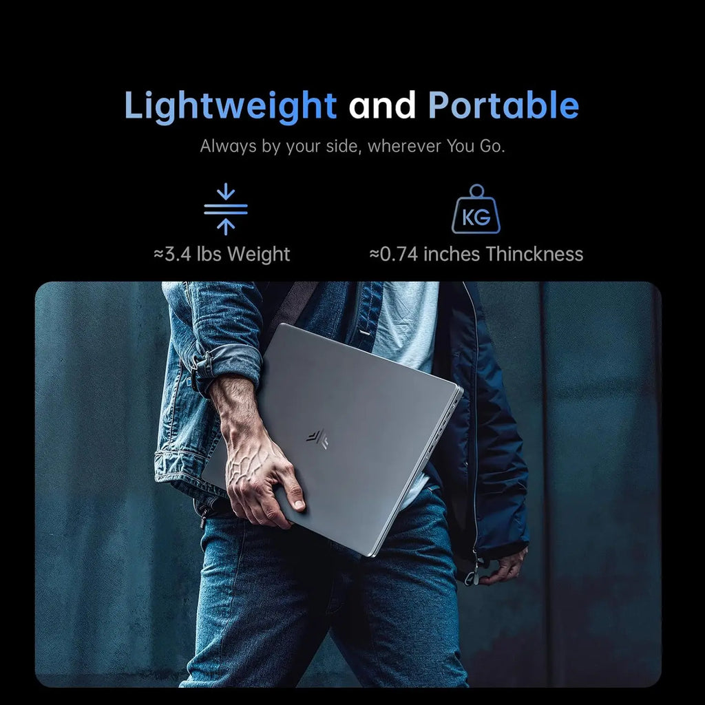 KAMRUI LX15PRO AMD Ryzen3 4300U 15.6 Gaming Laptop Computer Windows Laptop IPS 16GB DDR5 512GB NVMe SSD Backlit & Numeric Keyboard Wifi5