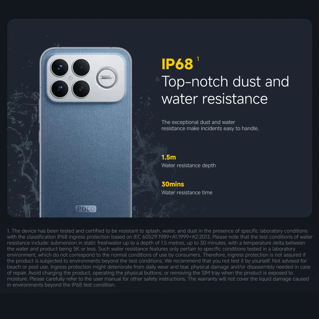 Xiaomi POCO F8 Ultra 5G, 12+256GB Global Version, Dual eSIM 3nm Snapdragon® 8 Elite Gen5 Mobile Platform 6.9" 120Hz Eye-care AMOLED Display 50MP 6500mAh 100W NFC