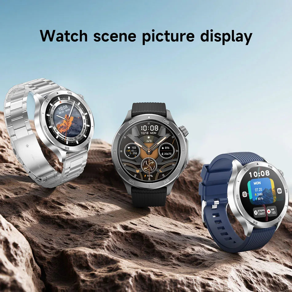 Smart Watch Men's 466*466 AMOLED HD Screen 4GB Memory 3D Surround Vision Watch BT Call IP68 Waterproof Man Smartwatch 2025 New