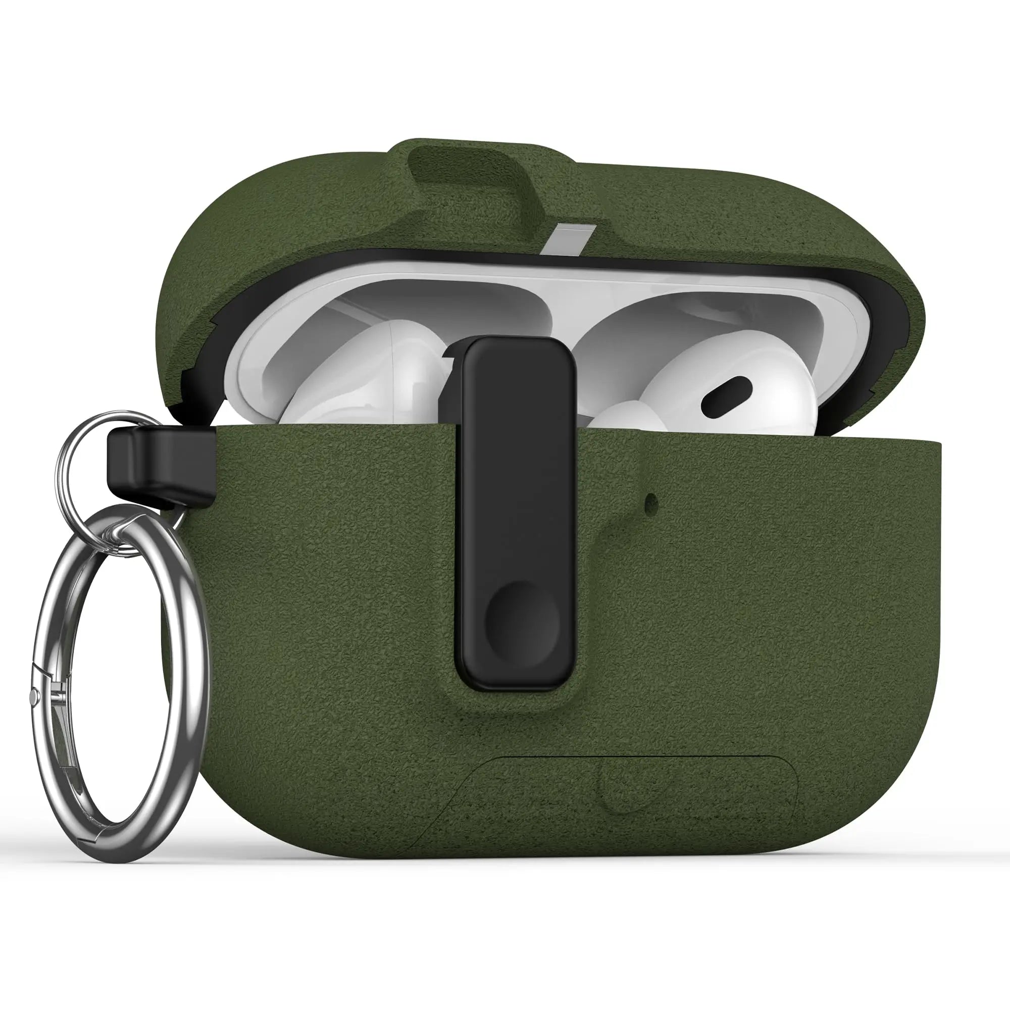 2025 For AirPods Pro 3 Case with Secure Lock & Lanyard For AirPods Pro3 Case Protective Cover with Phone Stand For AirPods Pro 3