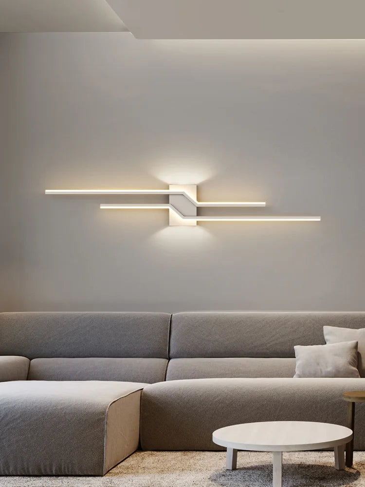 Wall Lamp Living Room TV Background Wall Lantern Minimalist Strip Lamp Bedroom Bedside Decoration Aisle Lamps Bracket Light
