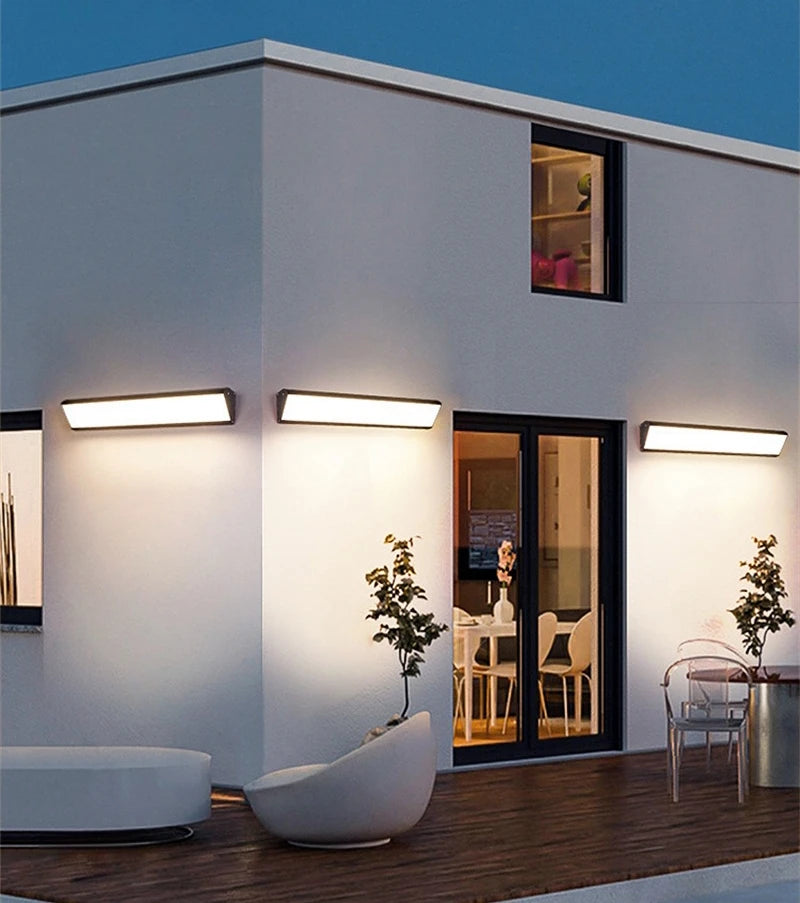 LED waterproof wall lamp IP65 waterproof outdoor wall washing lamp villa courtyard garden door lamp external wall lamp lighting