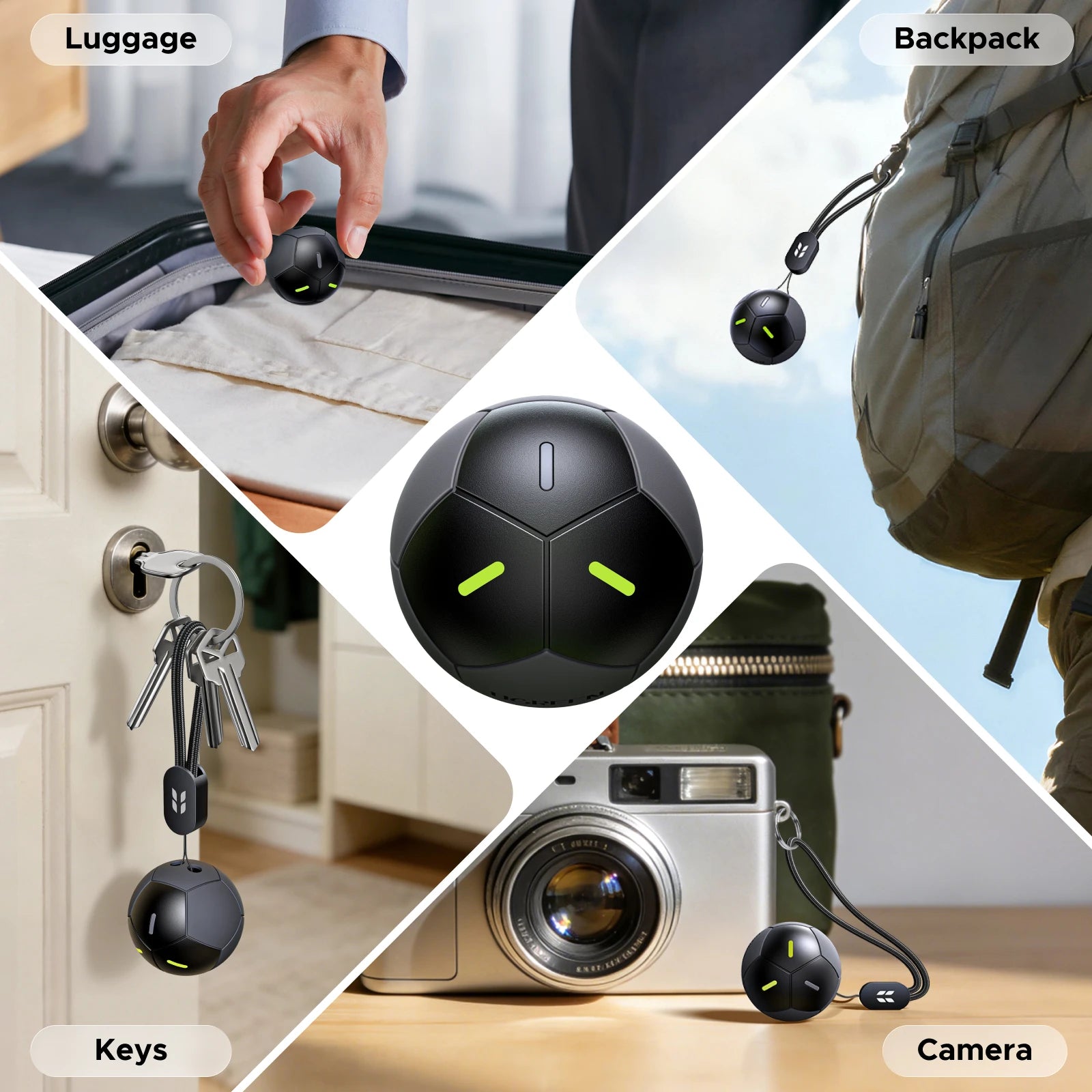 【Soccer-Shaped Design】UGREEN FineTrack Smart Finder Tracker for iOS Apple Find My | 5-Year Battery Life | IP68 Waterproof