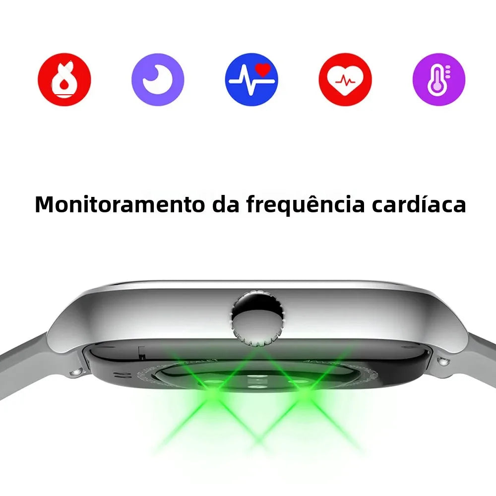 NEW 2.01'' Smartwatch Fitness Tracker Clock Sports Smartband Blood Pressure Monitor Smart Watches for Men Women IOS Android 2026