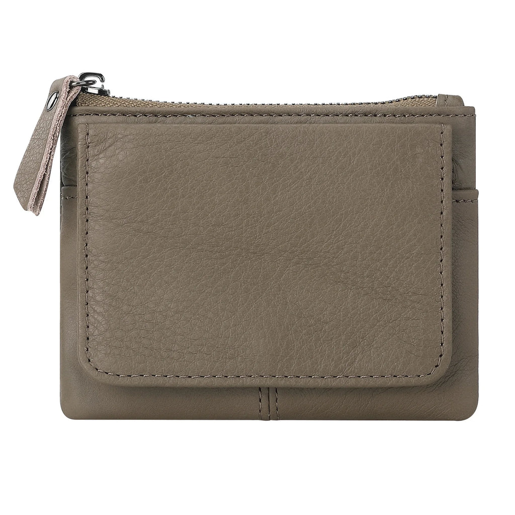 New Cow Leather Women's And Men's Card Bag Coin Purse Slim Credit Card Holder Wallet For Men and Women ID Card Pocket
