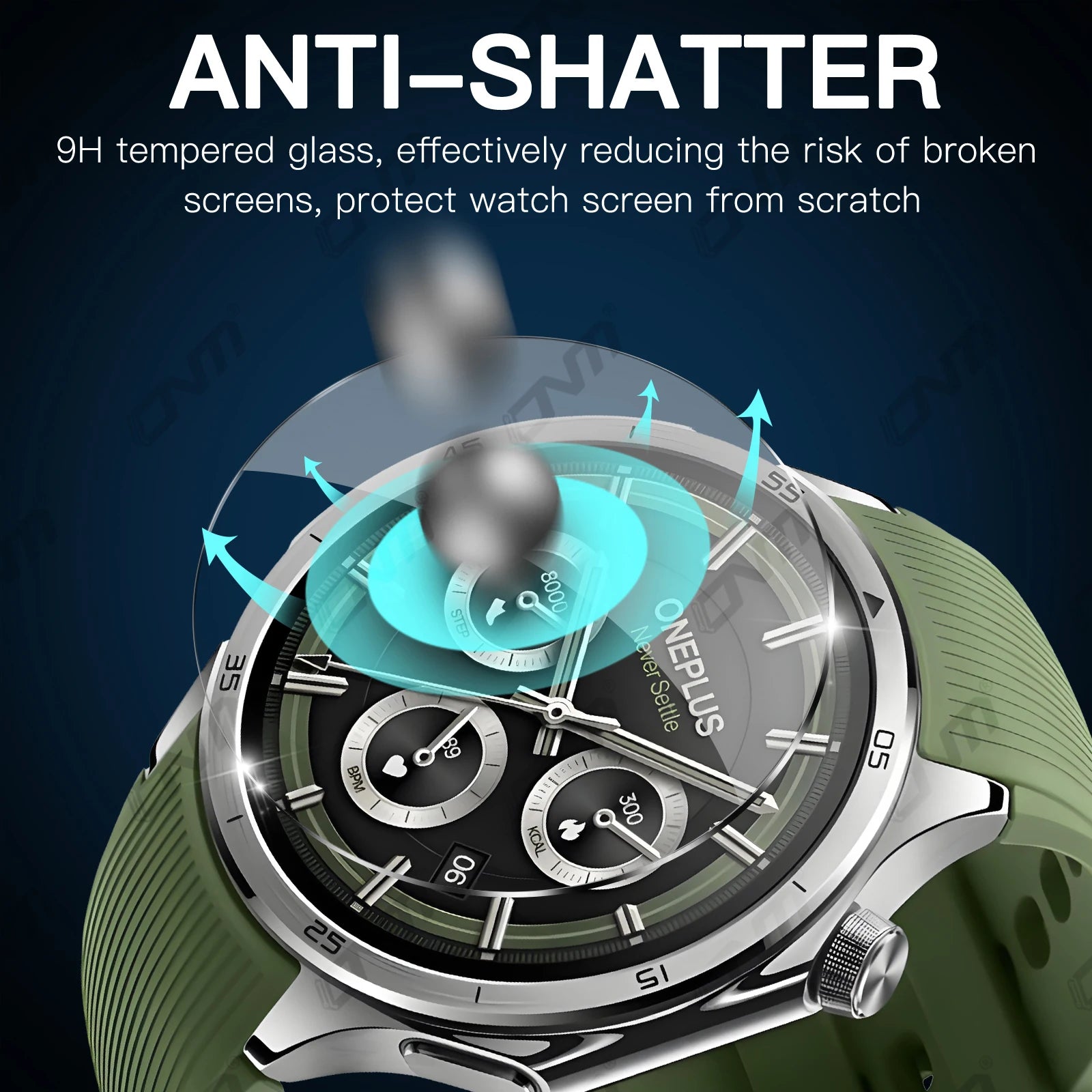 2.5D Screen Protector for OnePlus Watch 3 Tempered Glass Anti-Scratch Protection Glass Film Ultra-HD Protector Accessories
