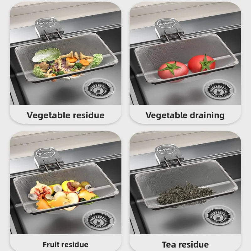 AOBT Kitchen Sink Filter Drain Disposable Residue Leftover Rack New Sink Filter for Kitchen Drainage System