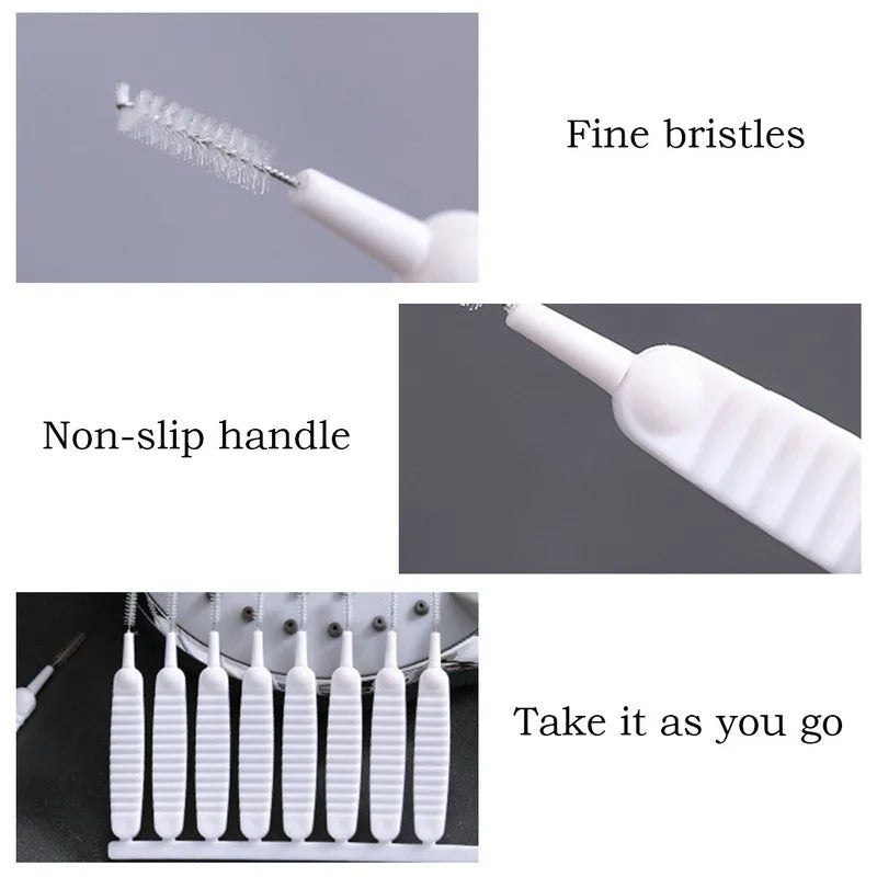 10-500PCS Shower Cleaning Brush Bathroom Micro Nylon Brush Nozzle Anti-blocking Cleaning Tools Bathroom Accessories