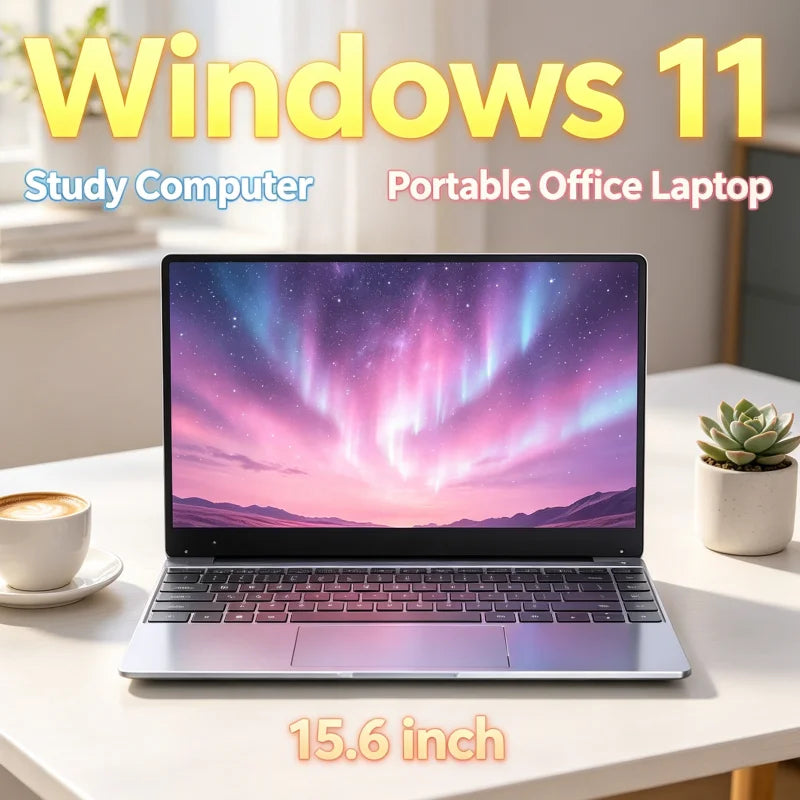 Intel 6500Y Slim Durable Laptop Stable Running For Daily Work And Entertainment 15.6 Inch Notebook