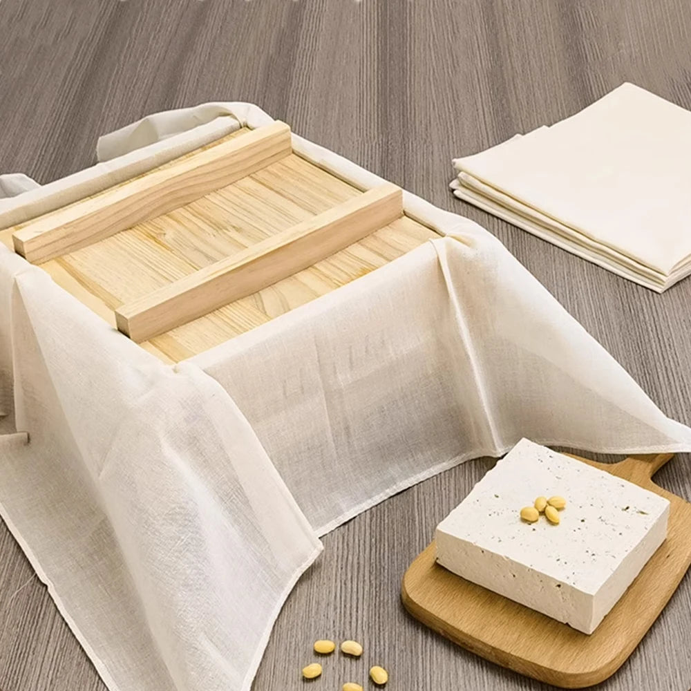 Reusable Nut Milk Cloth Bag Strainers Unbleached Natural Cotton Cheesecloth Cheese Yogurt Tofu Filter Kitchen Fine Mesh Strainer