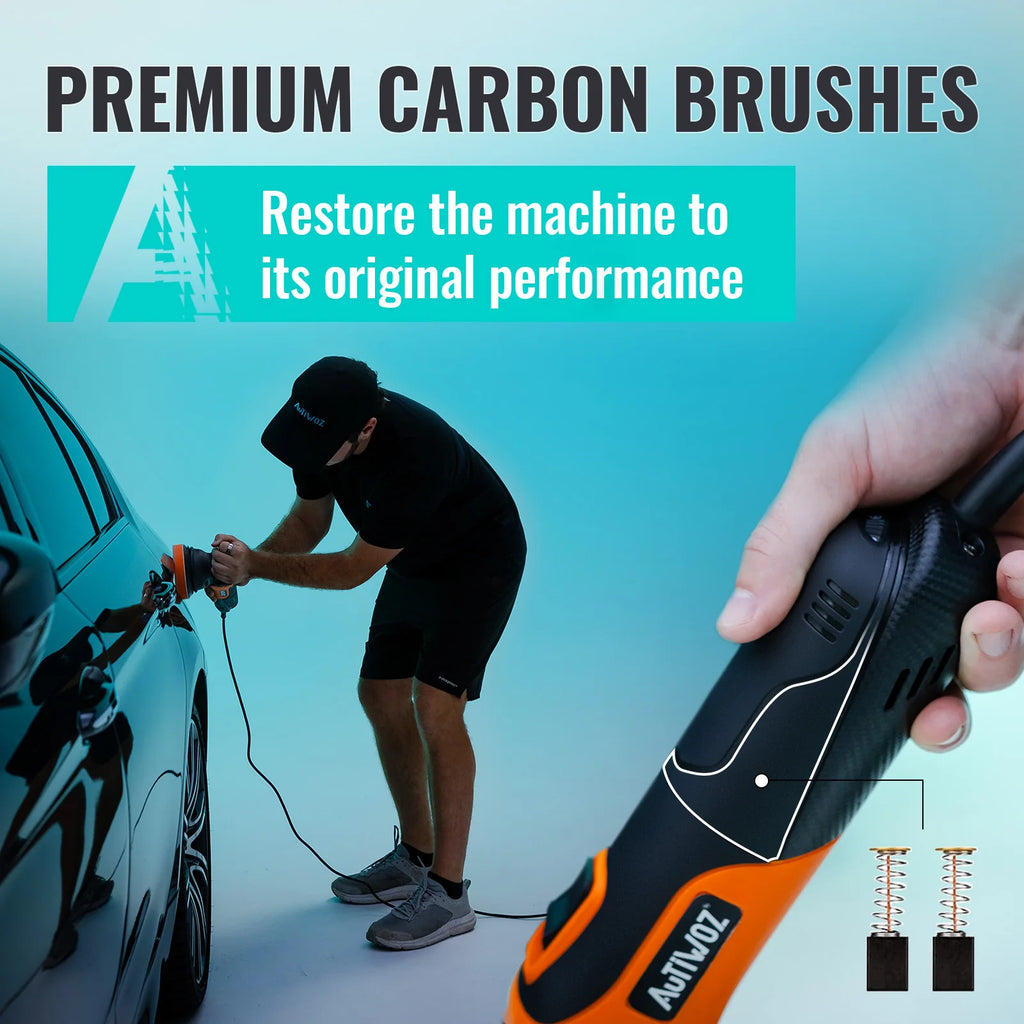 AUTIWOZ W01 630W Dual Action Car Polisher 125mm/5" Random Orbital Buffer 6 Speed DA Polishing Machine Waxing Kit For Auto Paint