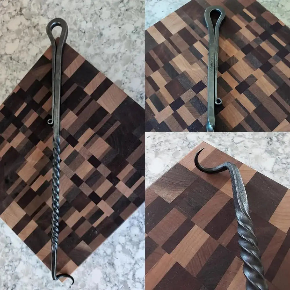 New Stainless Steel BBQ Food Flipper Grill Accessories Cooking Meat Hook Flipper Grilling Outdoor Camping Cooking Grill Tool