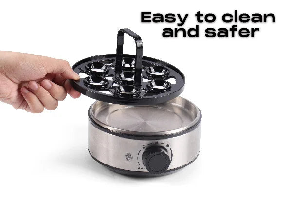 SUPERLEX 400W Power Eggs Cooker 7-Egg Capacity Dial Control Smart Shut-Off Reminder Rapid Egg Boiler Easy to Clean and Safer New