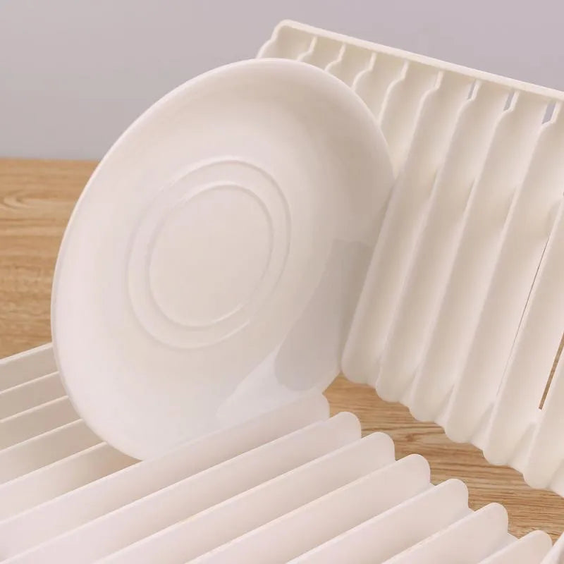 Creative Dish Plate Drain Rack Kitchen Tableware Drying Storage Tray Holder Multifunctional Cup Dish Storage Rack Home Appliance