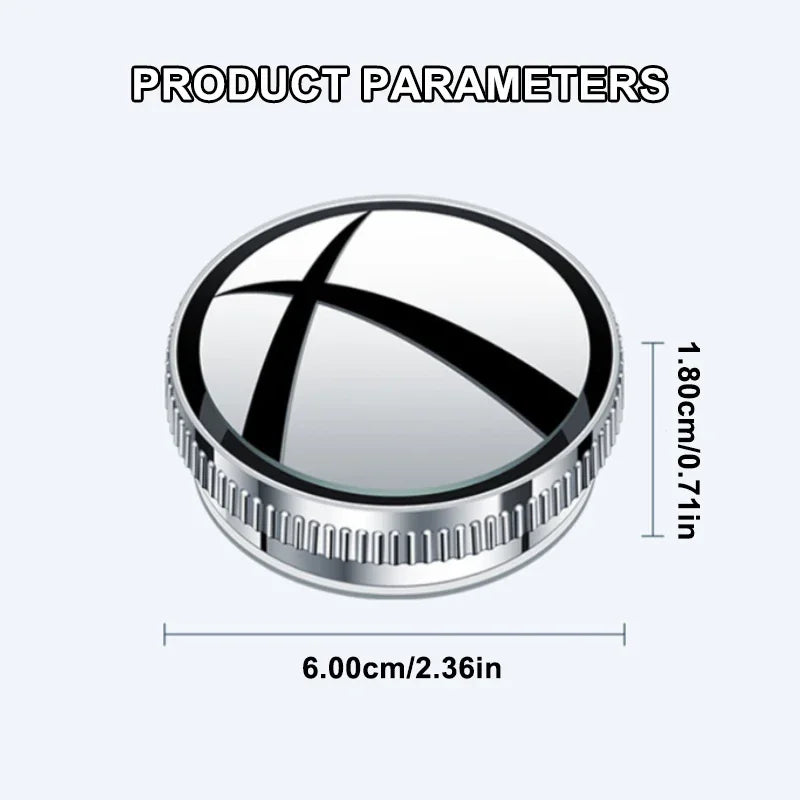 SEAMETAL 2pcs Wide Angle Car Blind Spot Mirrors 360 Adjustable Car Auxiliary Rearview Mirrors HD Suction Cup Small Round Mirror