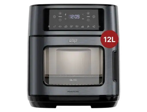 Air Fryer Wap Airfry Oven WAOD2 Black and Inox Digital with Timer 12L FW010508 - 110V
