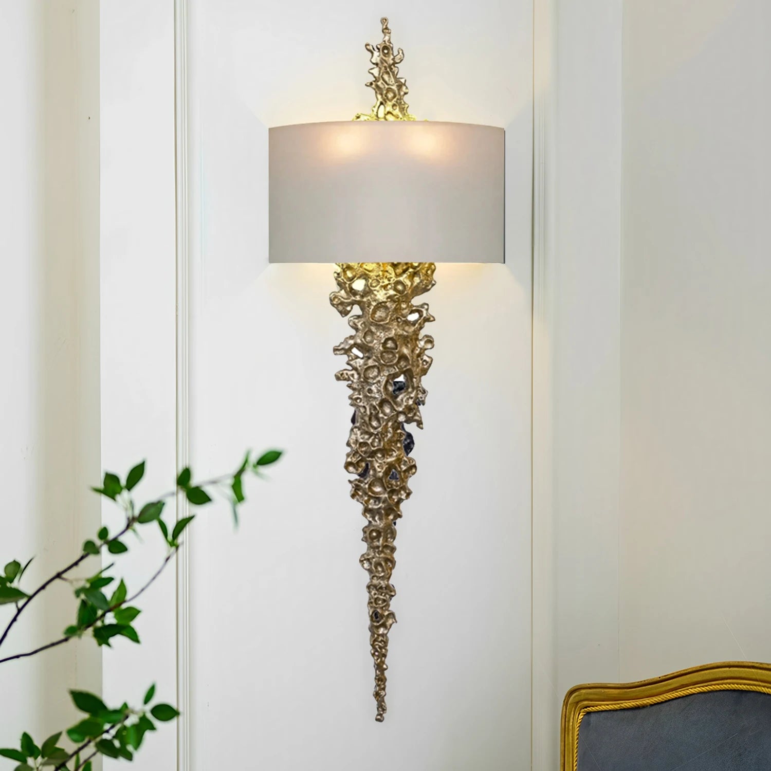 Later, All Copper Living Room Wall Lamps Model Rooms Corridors Lobbies Clubs Artistic Wall Lamps Simple Decorative Wall Light