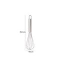 LMETJMA 8" 10" 12" Egg Whisk Stainless Steel Egg Whisk Kitchen Wire Balloon Whisk Milk Egg Beater Egg Mixing Mixer Tools