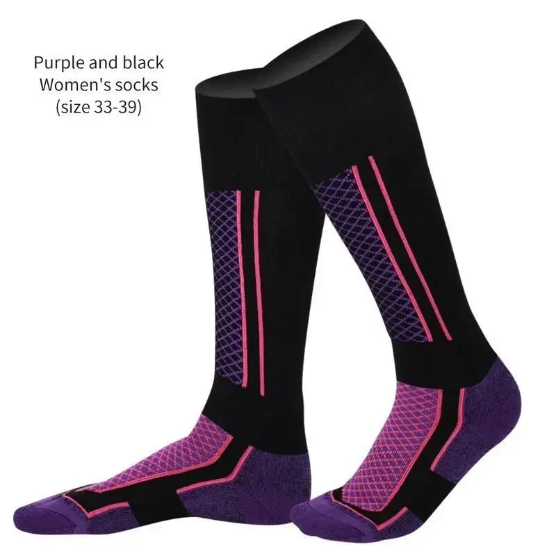 Ski Socks Thick Cotton Sports Snowboard Cycling Skiing Soccer Socks Men Women Moisture Absorption High Elastic Thermal socks