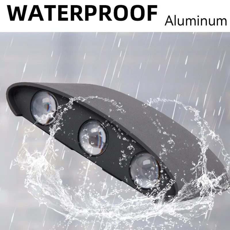 LED Wall Light AC110V-220V Outdoor Waterproof Home Decoration Up Down Wall Interior Lamp Living Room Bedroom Stairs Lighting