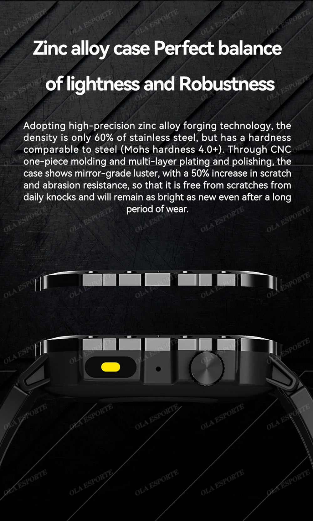 2026 Military SmartWatch Men IP68 5ATM Outdoor Sports Fitness Tracker Waterproof GPS Monitoring 1.96Inch BT Call For Android IOS