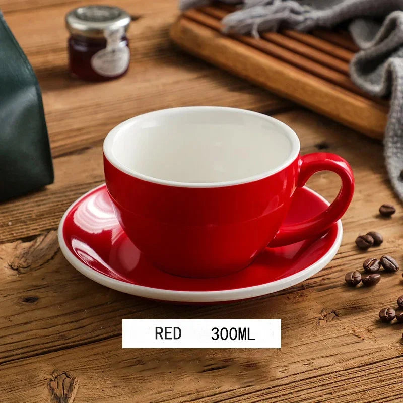 300ml Ceramic Breakfast Milk Cup American Coffee mug Set Afternoon Tea Cups Ceramic Water Cup tea mug coffee cup
