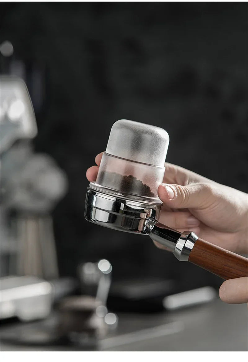 58mm Coffee Portafilter Dosing Cup Black Clear Espresso Sniffing Mug Coffee Dosing Cup Anti-flying powder Coffee Machine tools