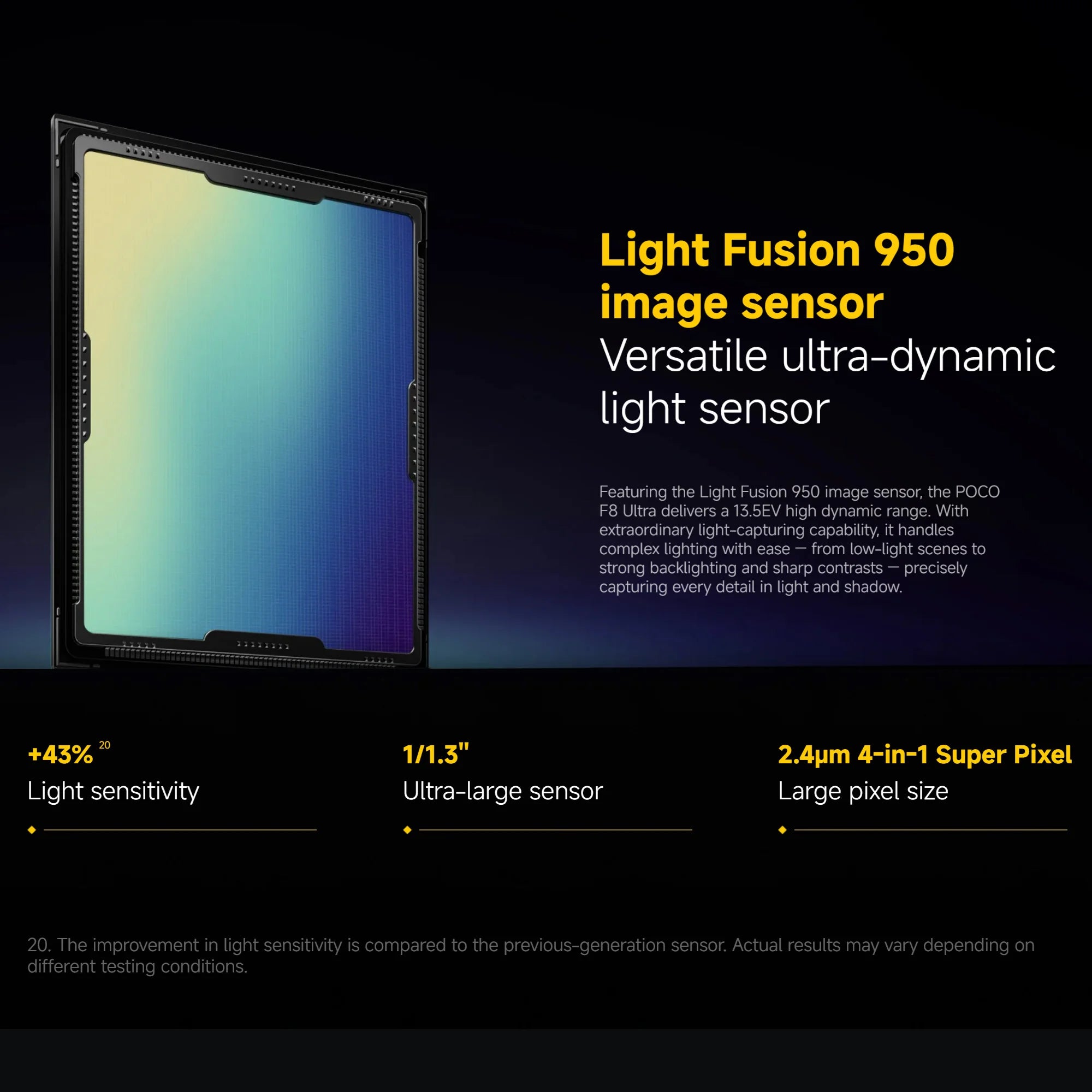 Xiaomi POCO F8 Ultra 5G, 12+256GB Global Version, Dual eSIM 3nm Snapdragon® 8 Elite Gen5 Mobile Platform 6.9" 120Hz Eye-care AMOLED Display 50MP 6500mAh 100W NFC