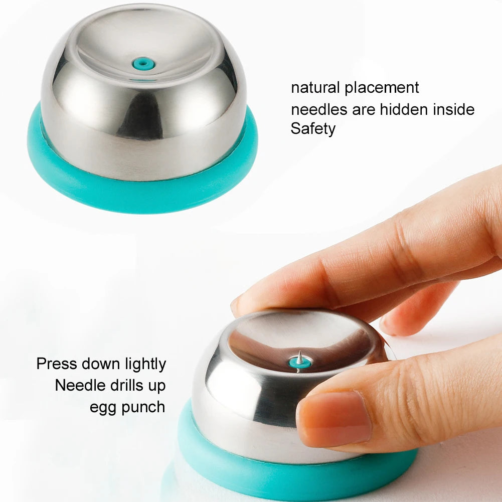 Egg Hole Puncher Stainless Steel Needle Egg Piercer for Preventing Egg Cracking During Boiling Kitchen Baking Accessory