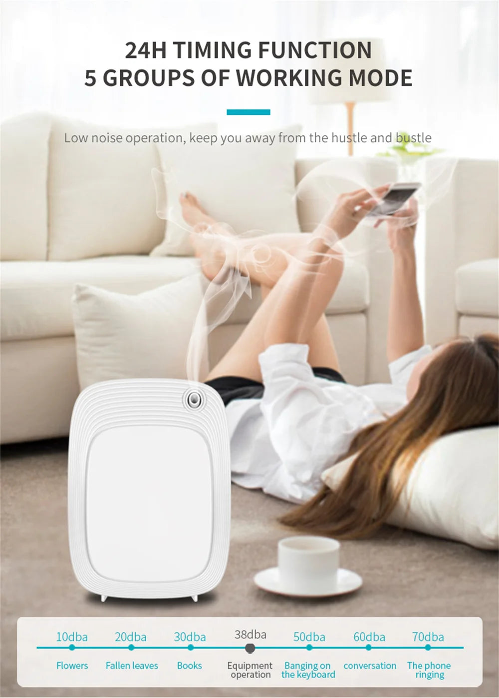 500m³ Aroma Diffuser Wifi Smart Home Fragrance Hotel Air Freshener Auto Flavoring Timing Room Aromatizer Essential Oil Diffuser