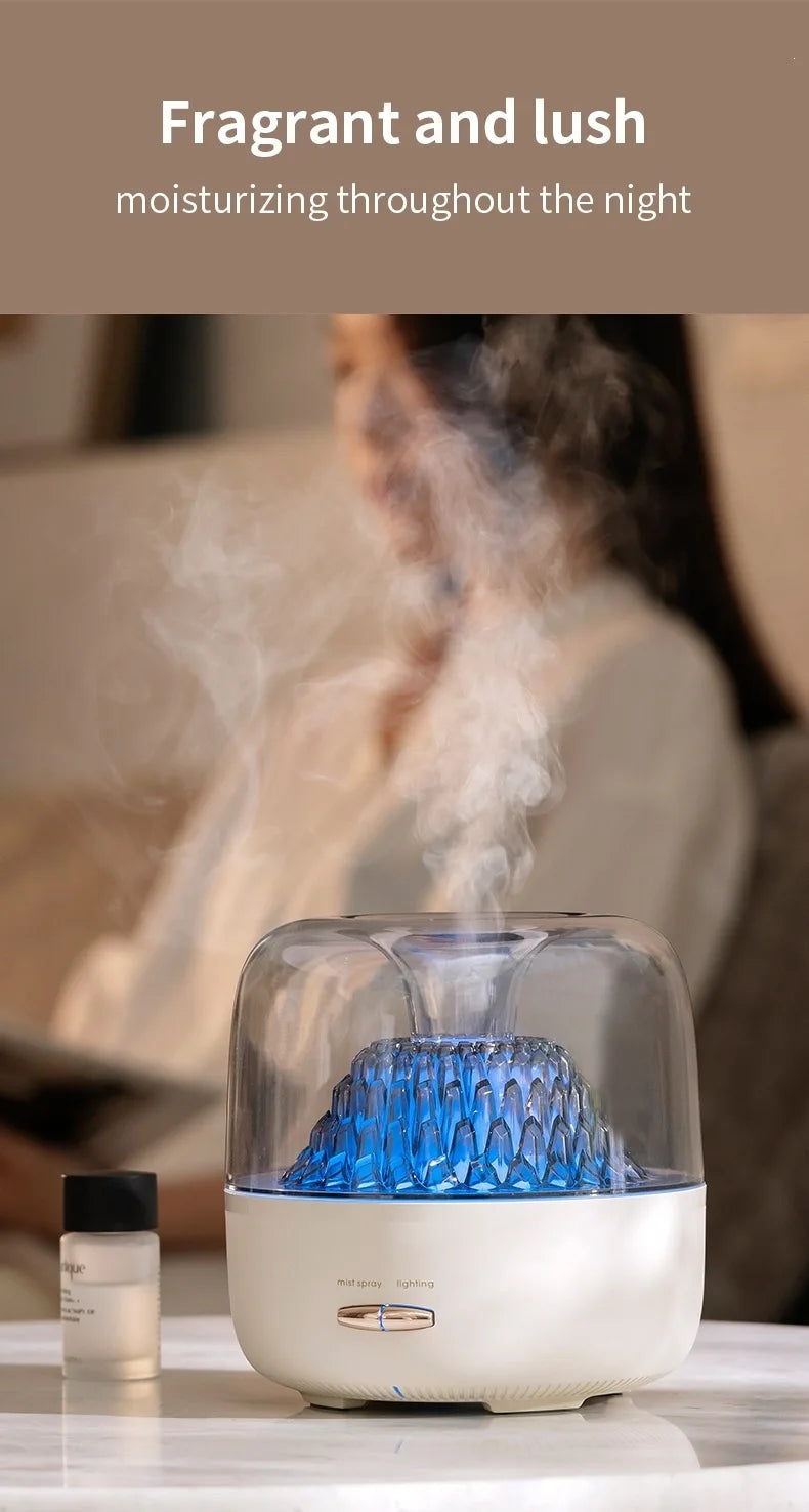 Aroma Diffuser Humidifier, Mist & Scent Dispenser with Adjustable 7-Color Lights, Ambient Lamp for Home Bedroom, Ideal Gift