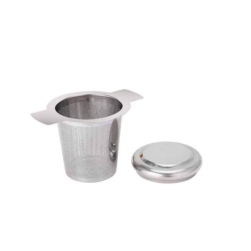 Mates 304 Stainless Steel Double-ear Tea Leak Household Double-handle Tea Filter Tea Filter Tea Set Accessories Mate Infuser Bar