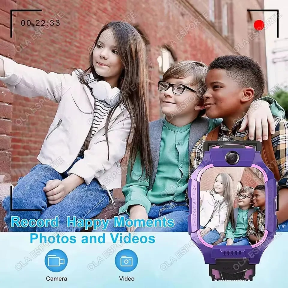 New Kids Smart Watch GPS SOS IP68 Waterproof Smartwatch Clock 4G Video Call Phone SIM Card Location Tracker Children Wristwatch