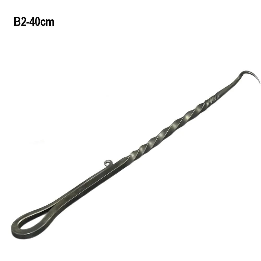 New Stainless Steel BBQ Food Flipper Grill Accessories Cooking Meat Hook Flipper Grilling Outdoor Camping Cooking Grill Tool