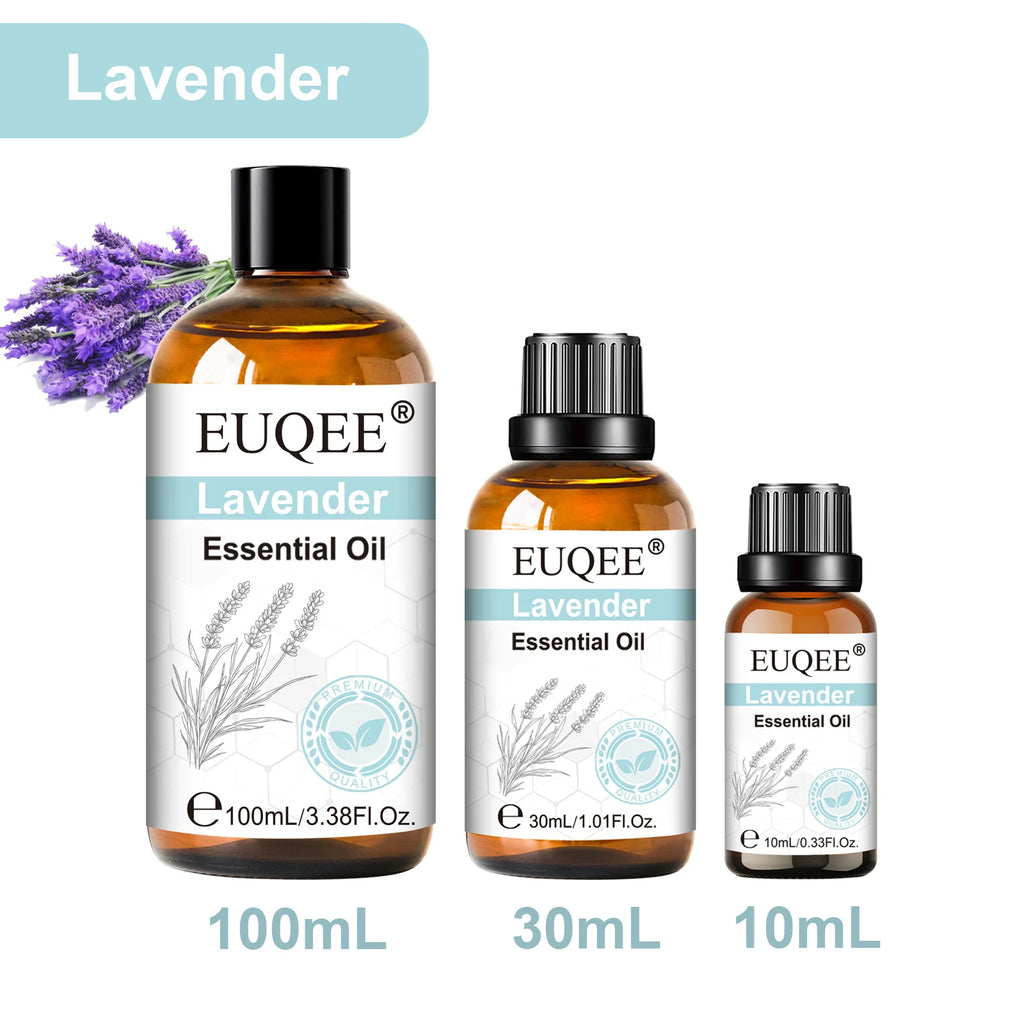 EUQEE 1PCS Essential Oil For Humidifier,Diffuser,Candle Making-10ml/30ml/100ml Lavender Vanilla Rose Aromatherapy Essential Oils