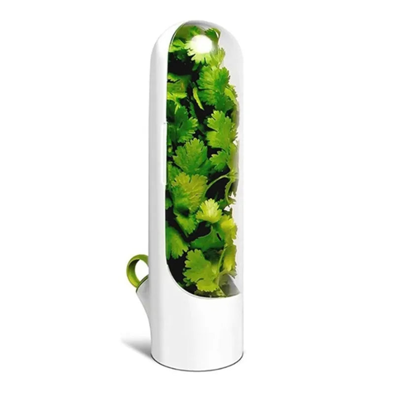 1/2/3PCS Herb Saver Storage Container Fresh Herb Keeper Vanilla Vegetables Fresh Preservation Bottle For Refrigerator Kitchen