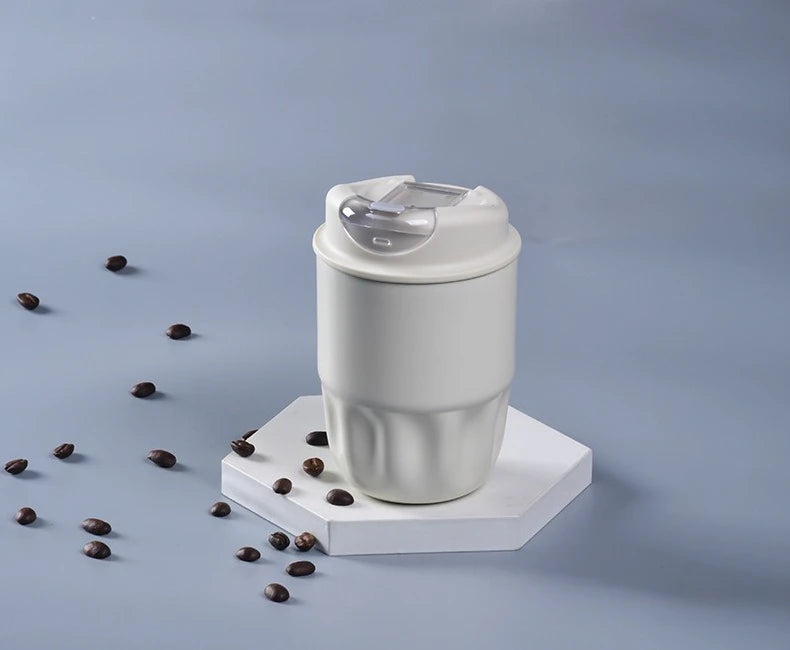 260ML 450ML SUS316 Thermal Coffee Mug Leakproof Portable Travel Tumbler with Lid Stainless Steel Cup for Car Work Hot Cold Drink