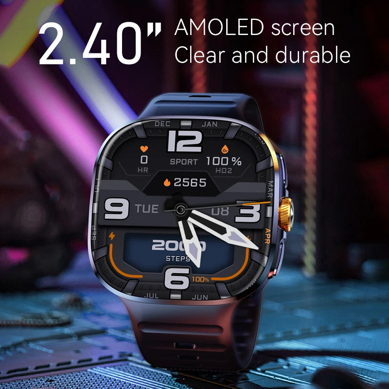 M99 Smart Watch Men's Watch SIM card 4G Android Google Play 2.4 inches 480*480  Amoled 32gG Memory GPS WIFI SmartWatches